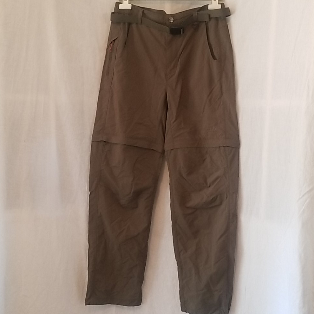Mens outdoor zip off leg pants.